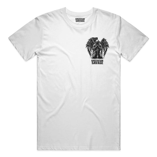 AMERICAN SAVAGE ANGEL OF WAR T-SHIRT